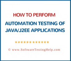 Automation Testing of JAVA/J2EE Applications