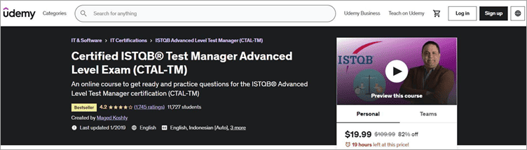 ISTQB-CTAL-TA Online Test | Maxtic