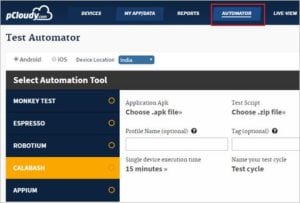 pCloudy Mobile App Testing Tool Tutorial