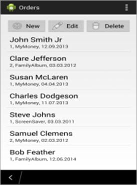 Orders application android 1