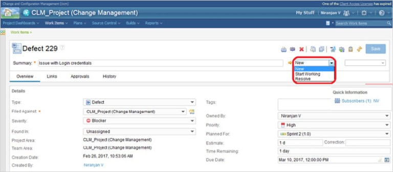 IBM Rational Team Concert (RTC) Tutorial for Defect Management