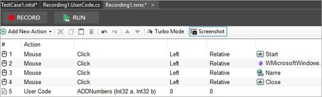 Adding Methods Recording Module