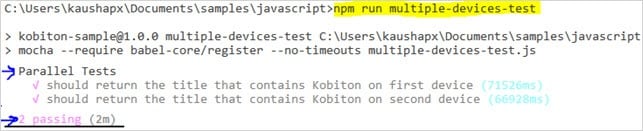 Parallel execution cmd