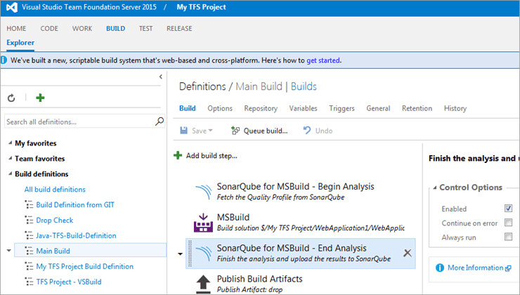 65SonarQube – End Analysis