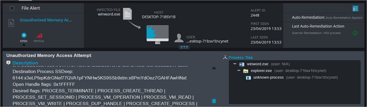 Prevention Example 2 - Memory monitoring