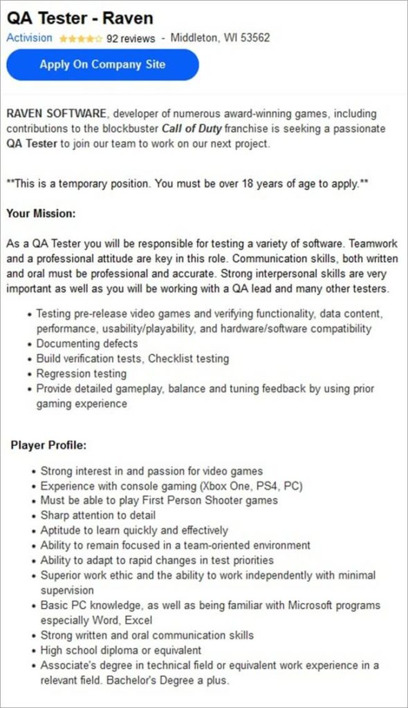 How To A Video Game Tester Get A Game Tester Job Quickly