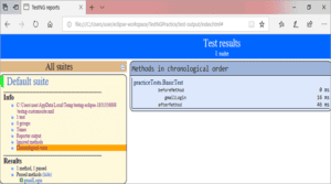 TestNG Installation, Basic Program And Reports