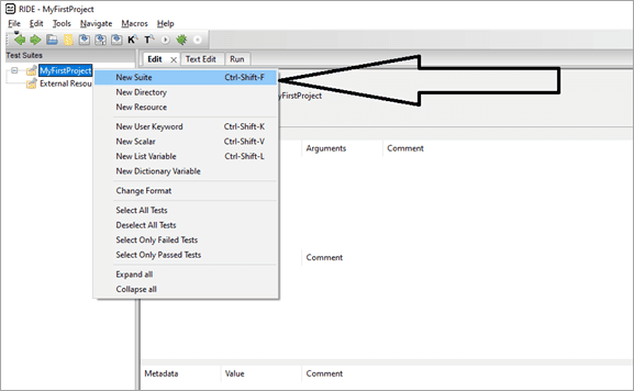 Getting Started With RIDE - Robot Framework IDE