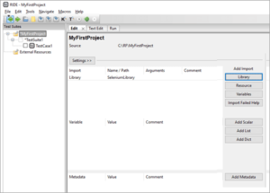 Getting Started With RIDE - Robot Framework IDE