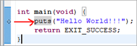 Set a breakpoint