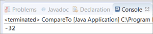 Java String compareTo Method With Programming Examples