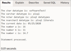 PL SQL Data Types, Variables, Constants And Literals