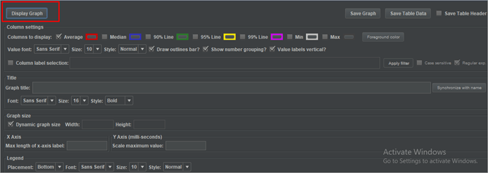 Aggreagate display graph