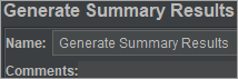 Generate Summary Results
