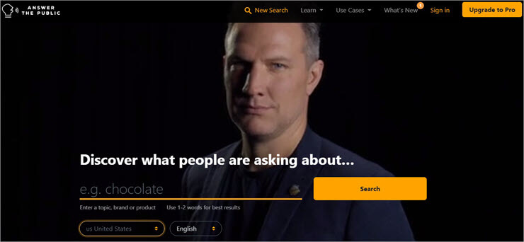Answer The Public - Content Calendar Tools