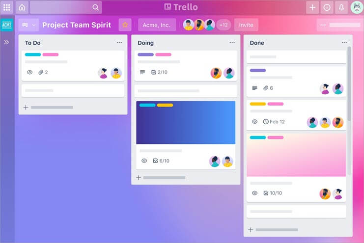 Trello Dashboard