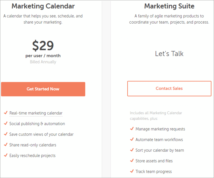 CoSchedule pricing