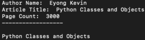 Python Classes And Objects - Tutorial With Examples