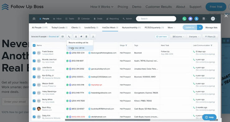 Follw Up Boss Website