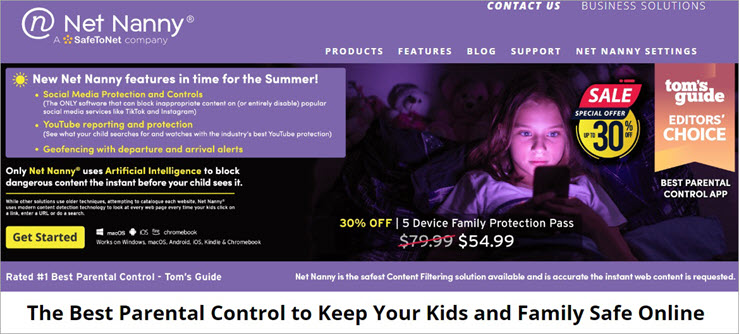 Net Nanny website