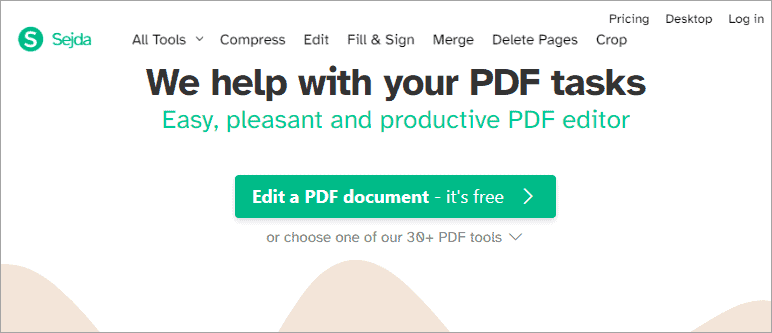 Sejda PDF Editor