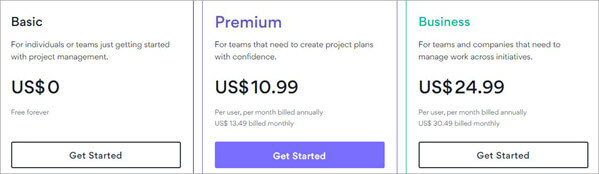 asana pricing