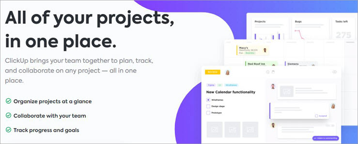 clickup project management