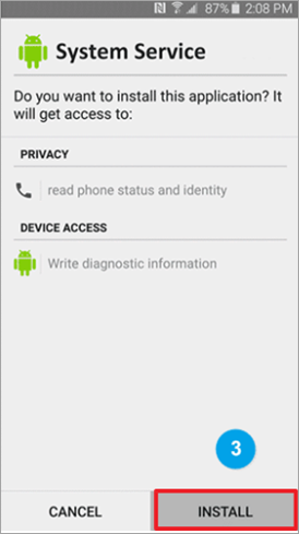 Instalar arquivo baixado