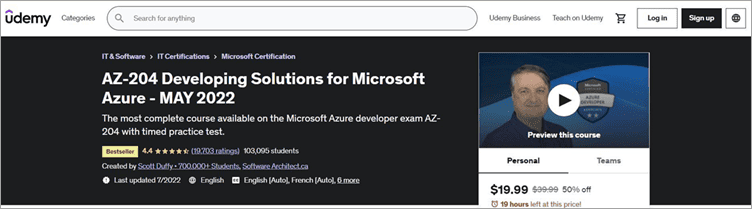 AZ – 204 Developing Solutions Certification