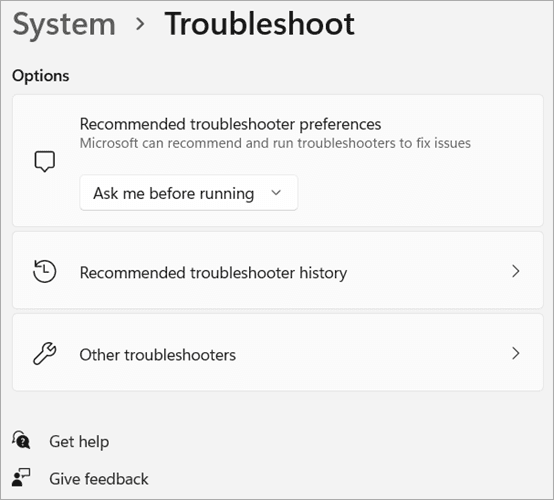 troubleshoot