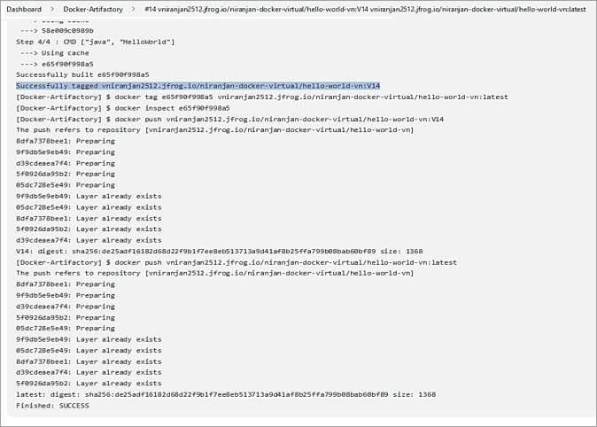 Save and Build the jenkins job3