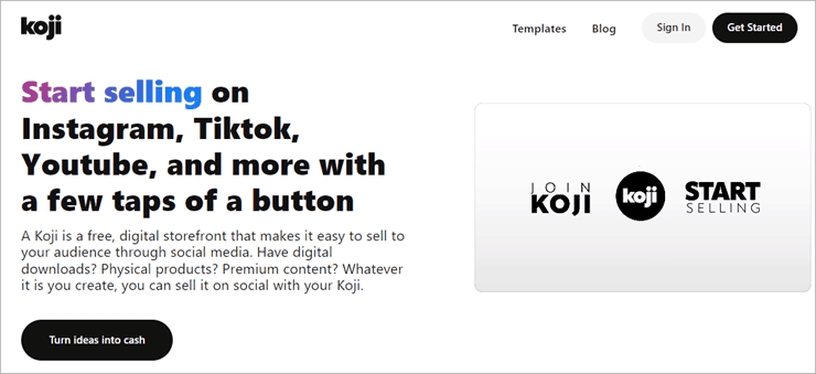 Koji - Linktree Alternatives