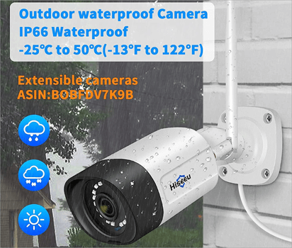 Hiseeu 5MP WiFi Security Camera System 2