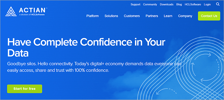 Actian - data integration companies