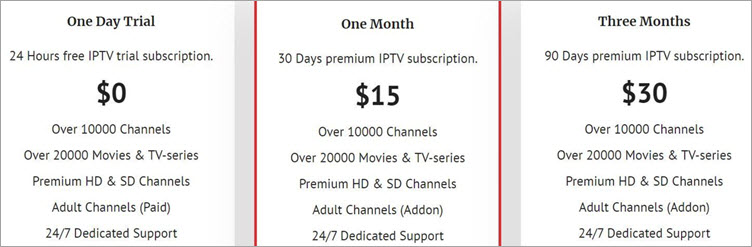 IPTVtune Pricing