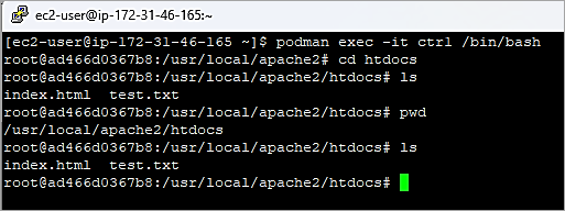 Stop and remove container 1