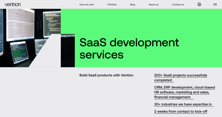 Vention saas SaaS application development services