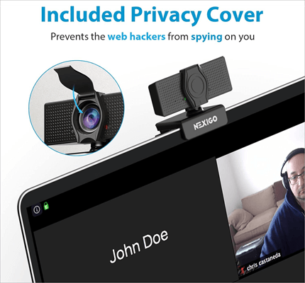 NexiGo N60 1080P Webcam with Microphone