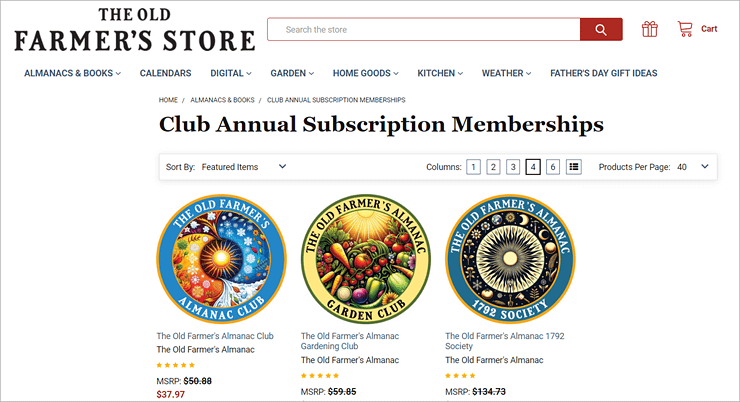 Farmer’s Almanac pricing