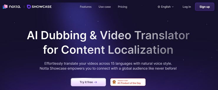 notta showcase AI Voice Generator