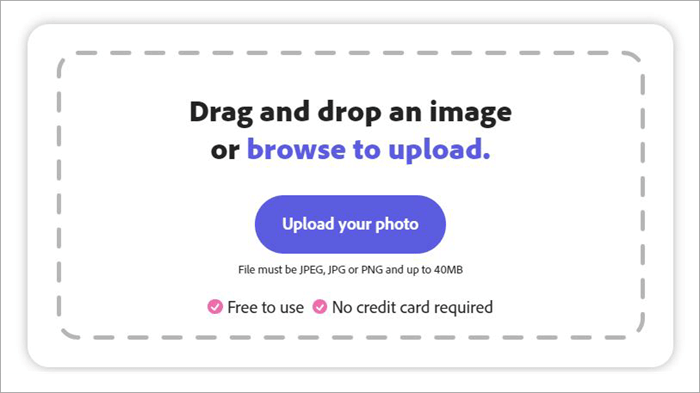 drag and drop the image