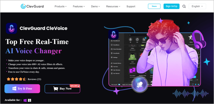 ClevGuard CleVoice 1 AI Voice Generator