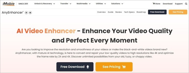 iMobie AnyEnhancer Video Quality Enhancer