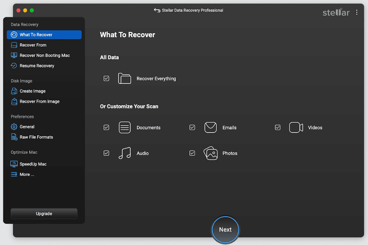Steller Data Recovery data recovery software