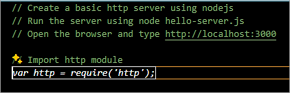 Import the http module