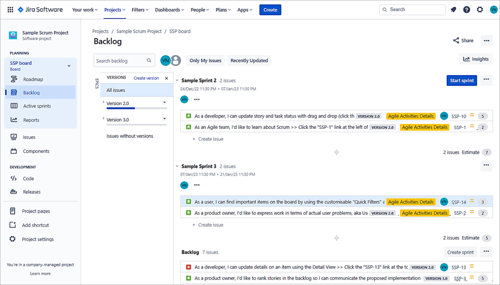 Click on Save selected changes in Jira