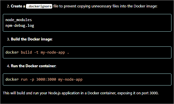 use docker build and run commands