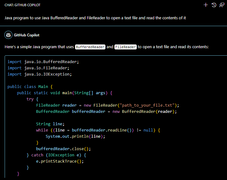 Using Chat interface