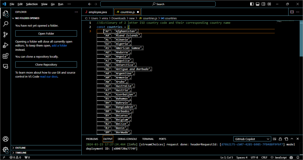Press TAB to accept it