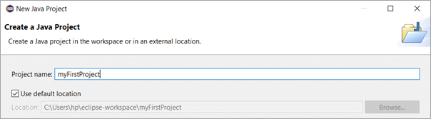 Create a java project